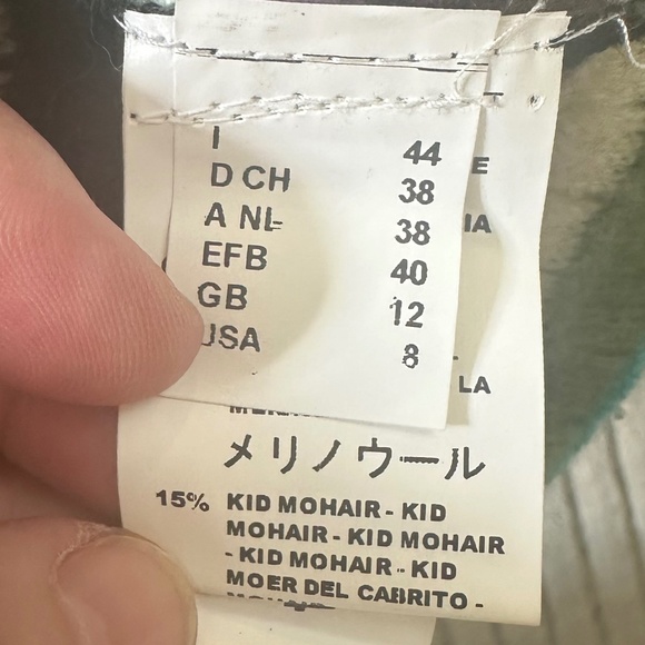 M by MISSONI - Multicolour Wool Knit Belted Sweater Vest - Size US 8 / IT 44 - Picture 14 of 16